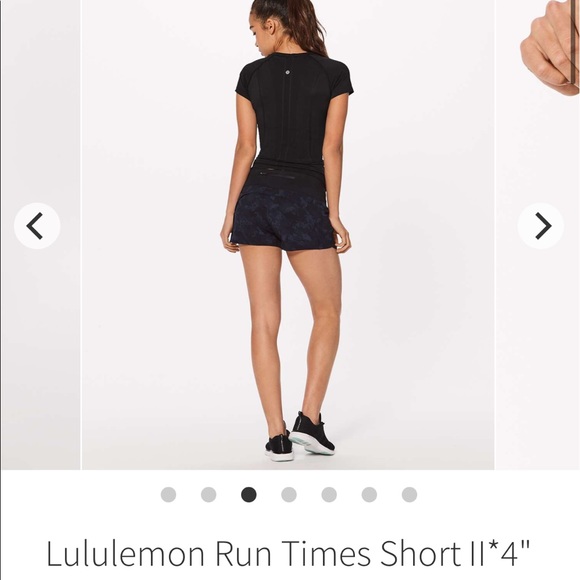 Lululemon run time ll 4” short size 6 - Picture 3 of 9